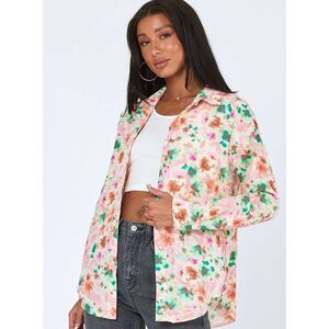Princess Polly Jaelin Shirt Floral Multicolor Button Down Top